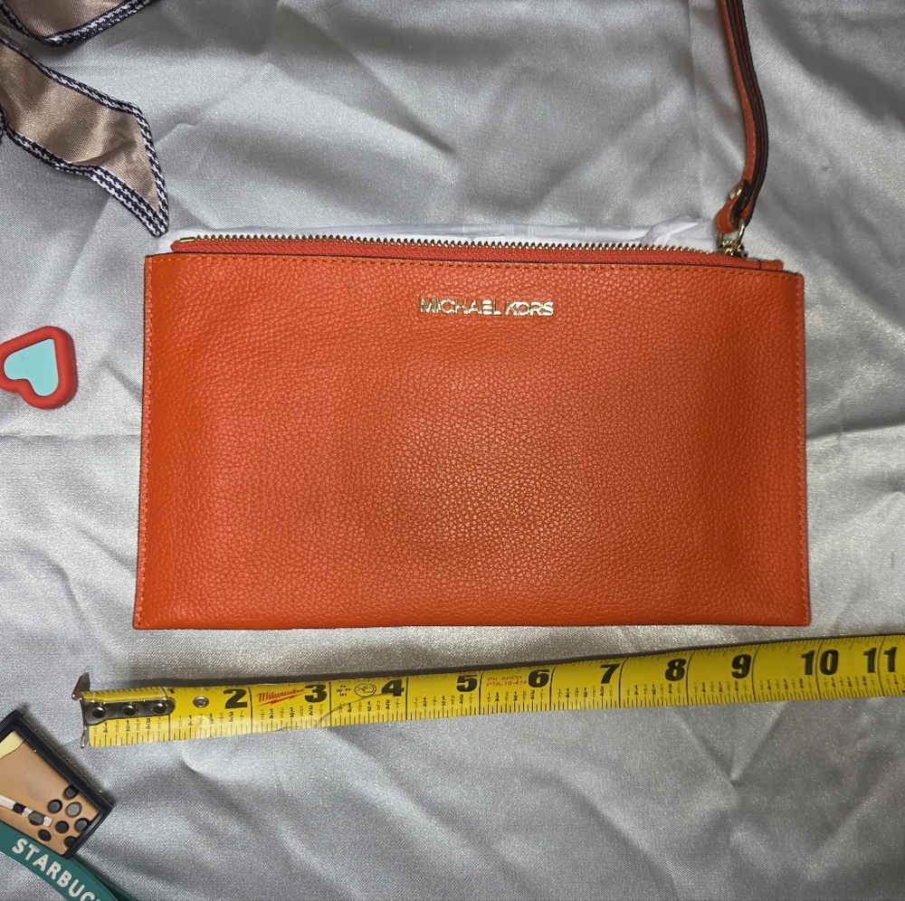 Michael Kors Orange Wristlet